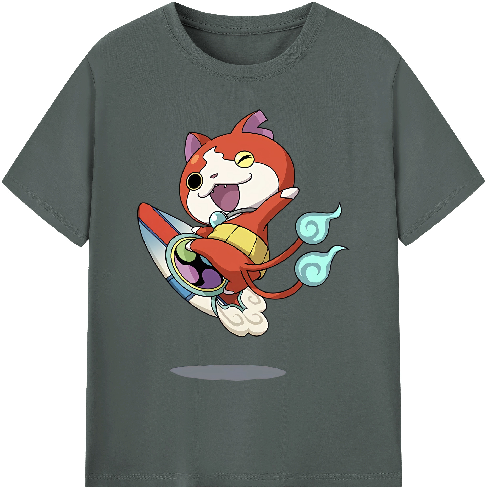 （画像用） 妖怪ウォッチ Yo-kai Watch 綿100％ メンズ半袖Tシャツ｜肌触りやわらか＆通気性